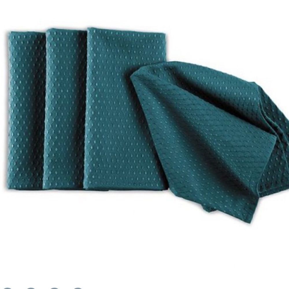 Norwex Napkins Set of 4 Teal NWT
